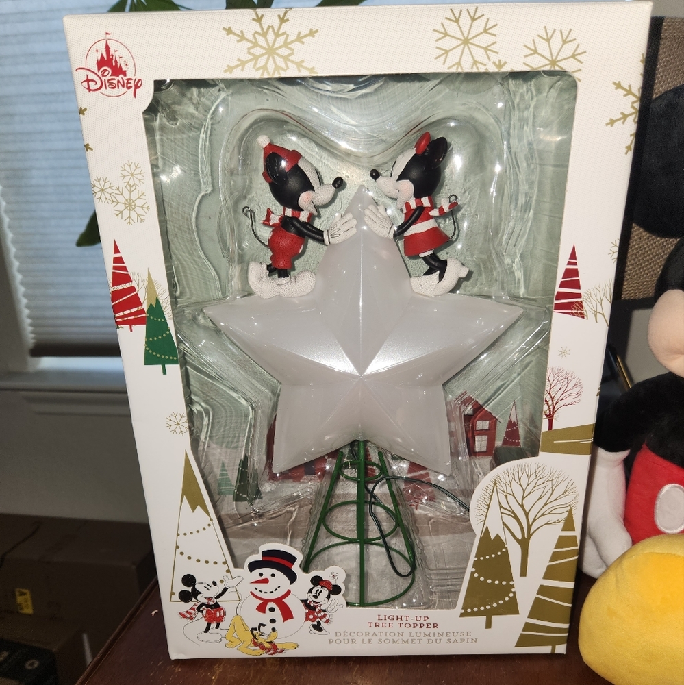 Mickey and Minnie star tree topper